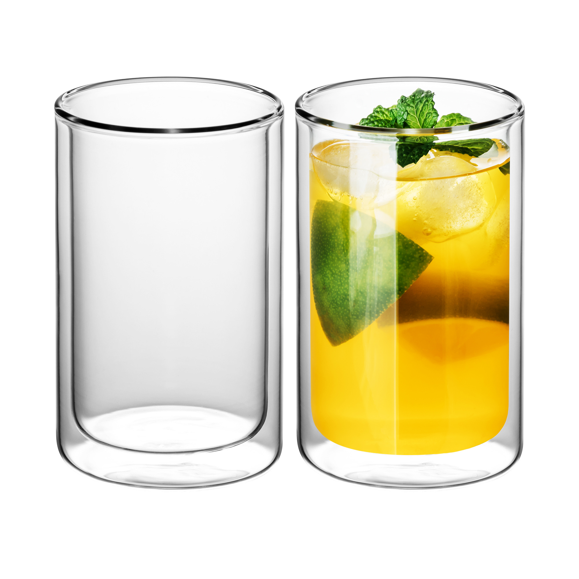 ICEGOLD330-T x2: Doppelwandige Thermogläser, 2er Set